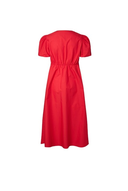 YASstray SS Midi Dress - Tomato - YAS
