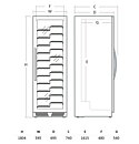 Vinkyl WC1281BF, 1 zon 128 flaskor