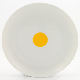 Wolf Karnagel (Punktal 1969) Minimalist Plate with Circular Yellow Center 16 cm  [Sample Images]