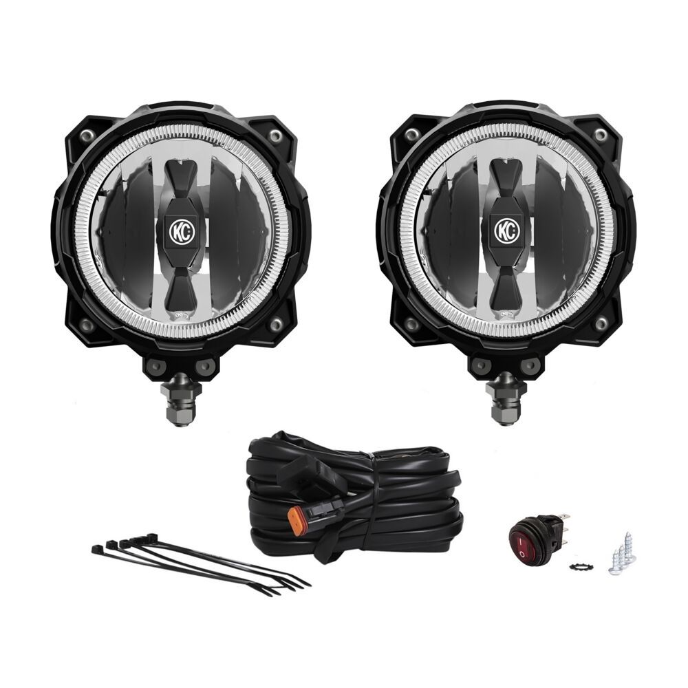KC HiLites Gravity LED Pro6 - Spot Pattern - Set of 2 - 4