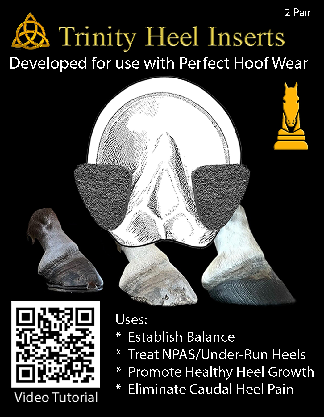 Trinity Heel Inserts 4-pack