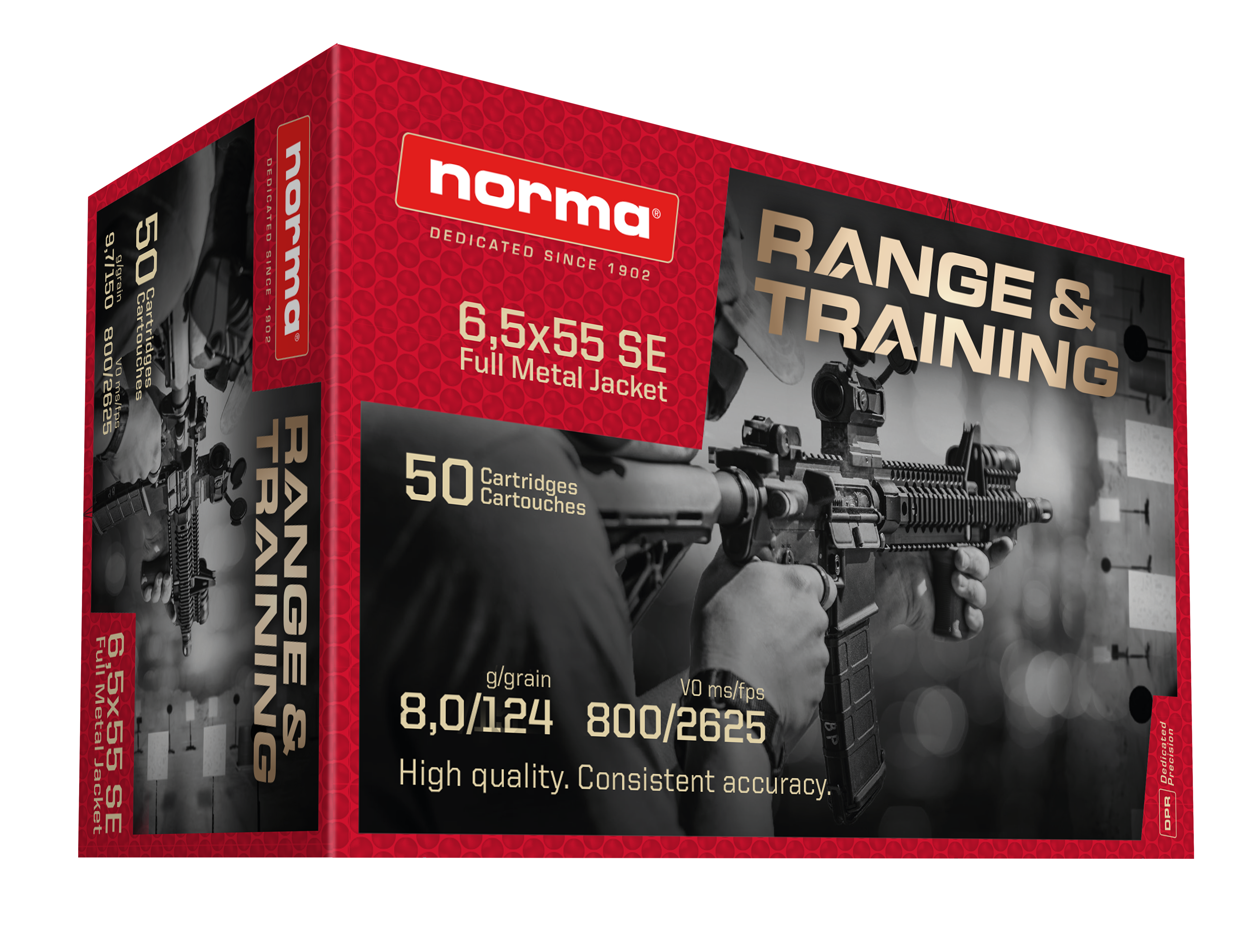 6,5X55 Norma FMJ Range & Training (50)