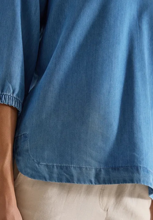 Denim Look Blouse - Stl. M - Cecil - 4