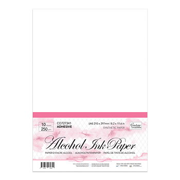 Couture Creations Yupo Alcohol ink Paper - White Adhesive 250 g