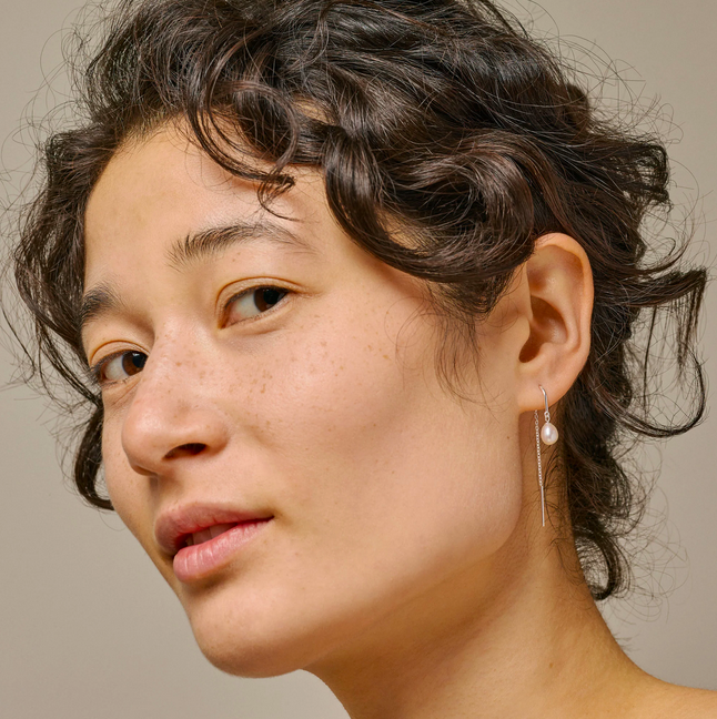Eleanor Pärl Örhänge - Silver