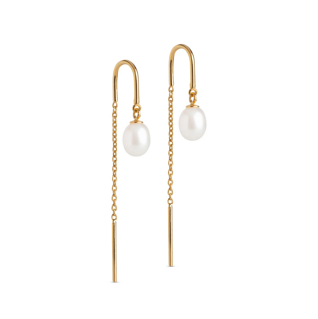 Eleanor Pearl Earring - Guld