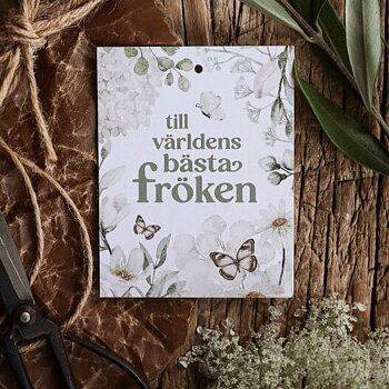 gåvokort till världens bästa fröken