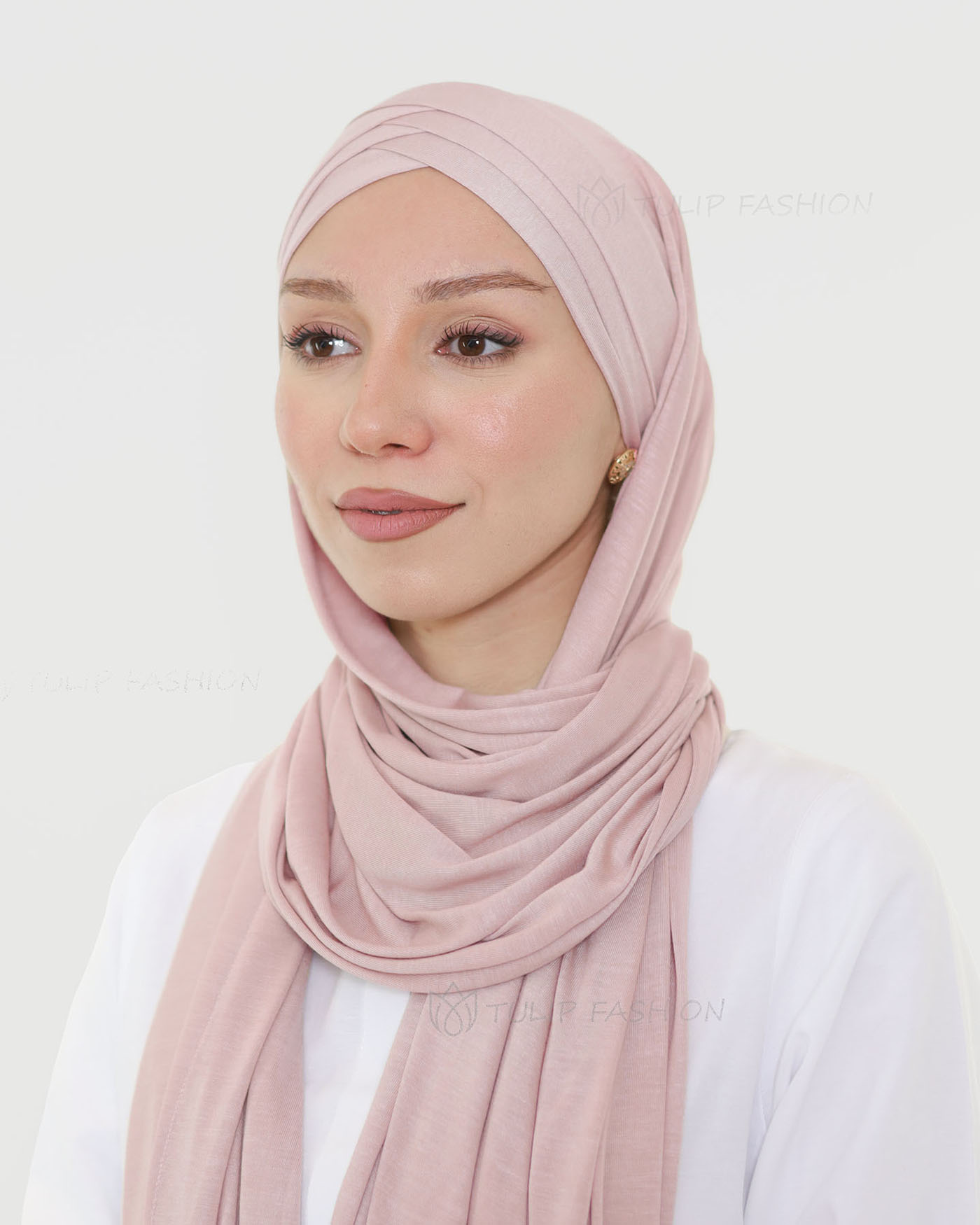 Hijab - Instant Jersey Cross - Light Mauve