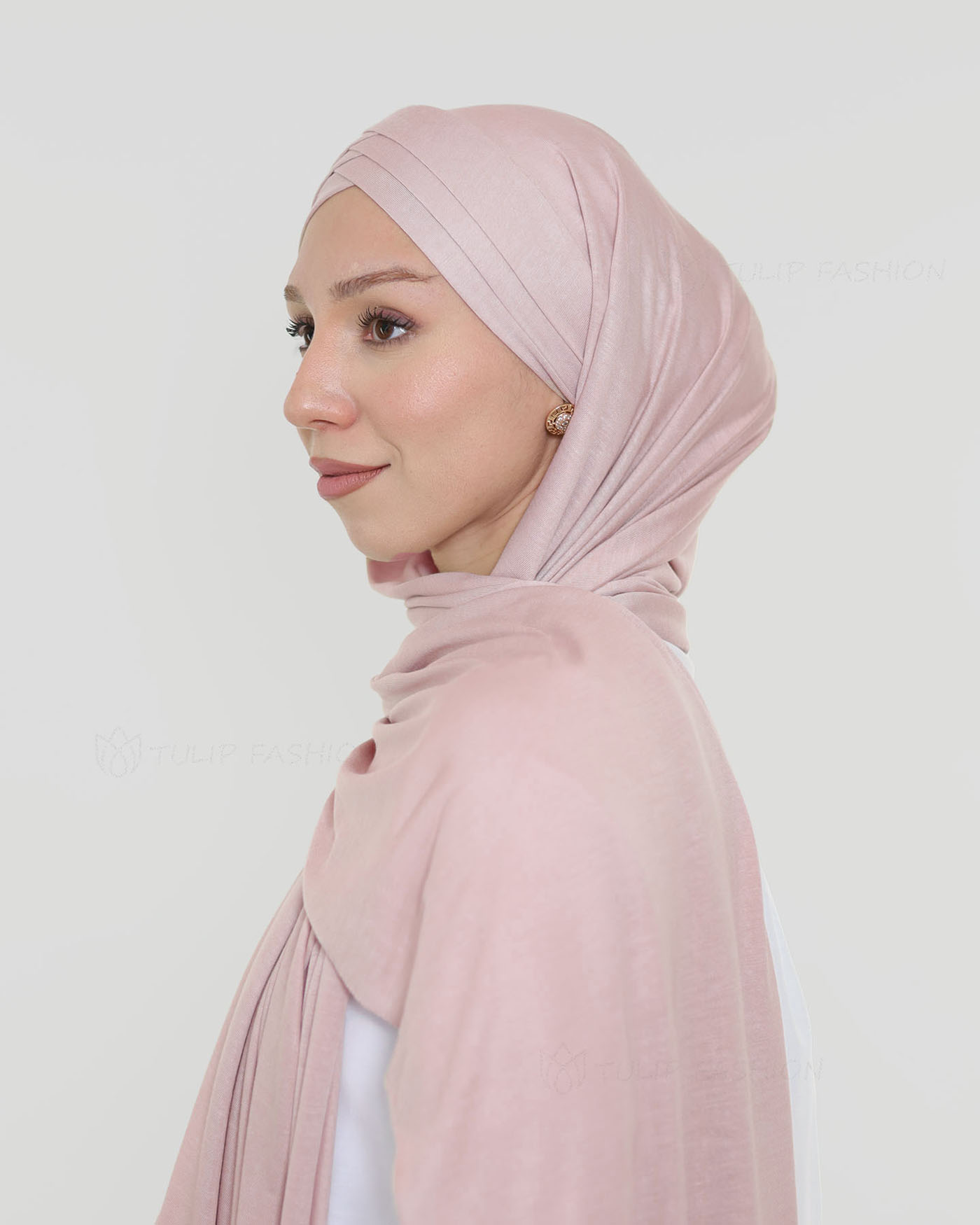 Hijab - Instant Jersey Cross - Light Mauve - 2