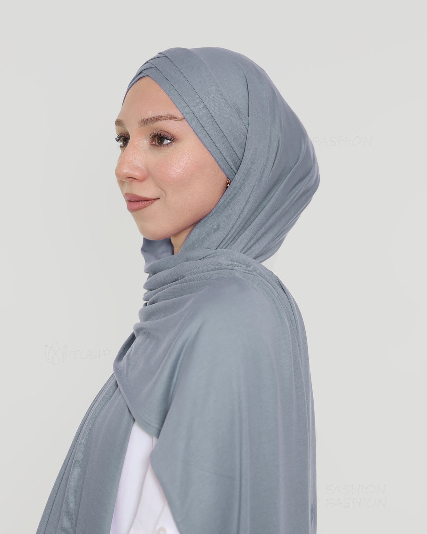 Hijab - Instant Jersey Cross - Gray - 2
