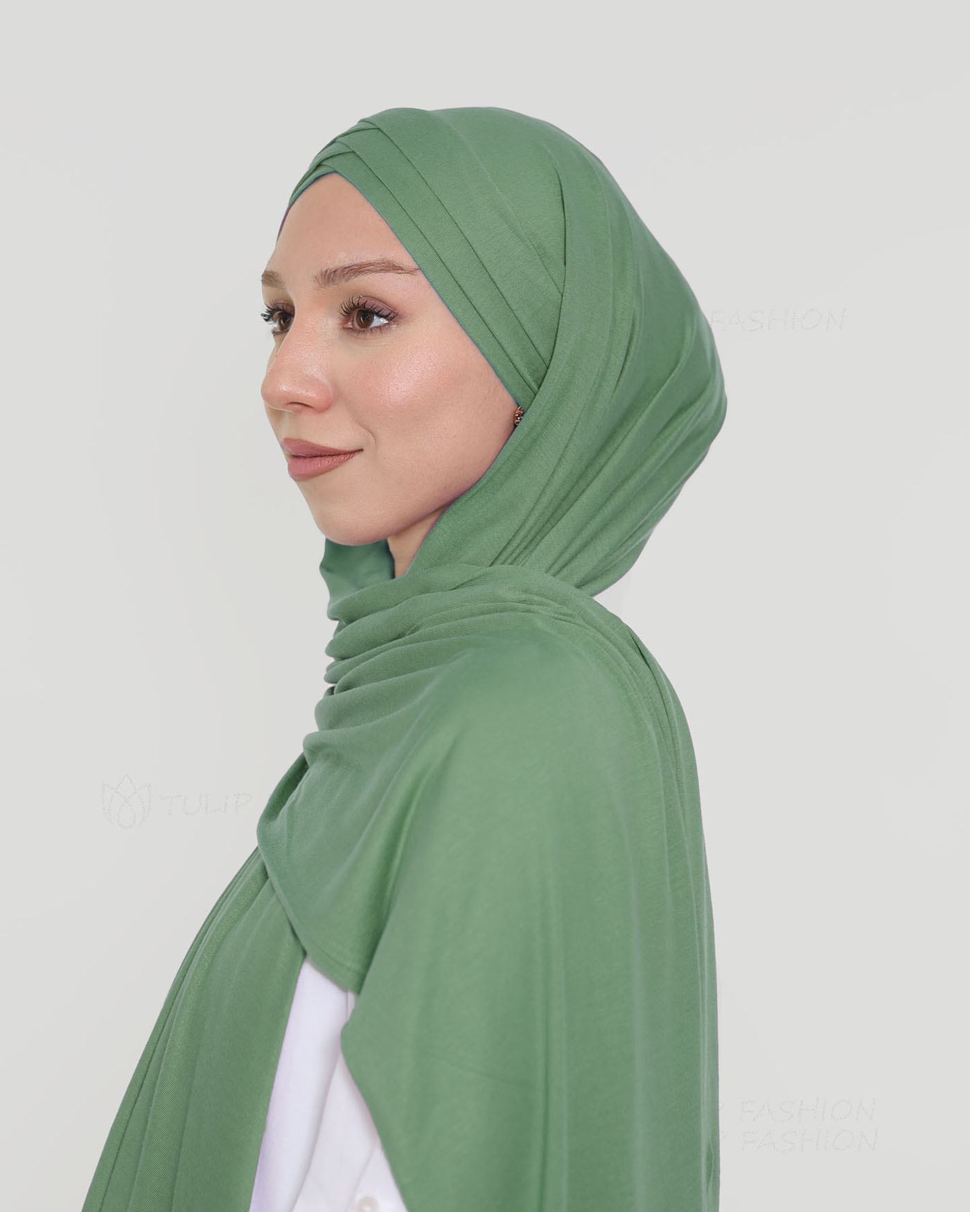 Hijab - Instant Jersey Cross - Green - 2
