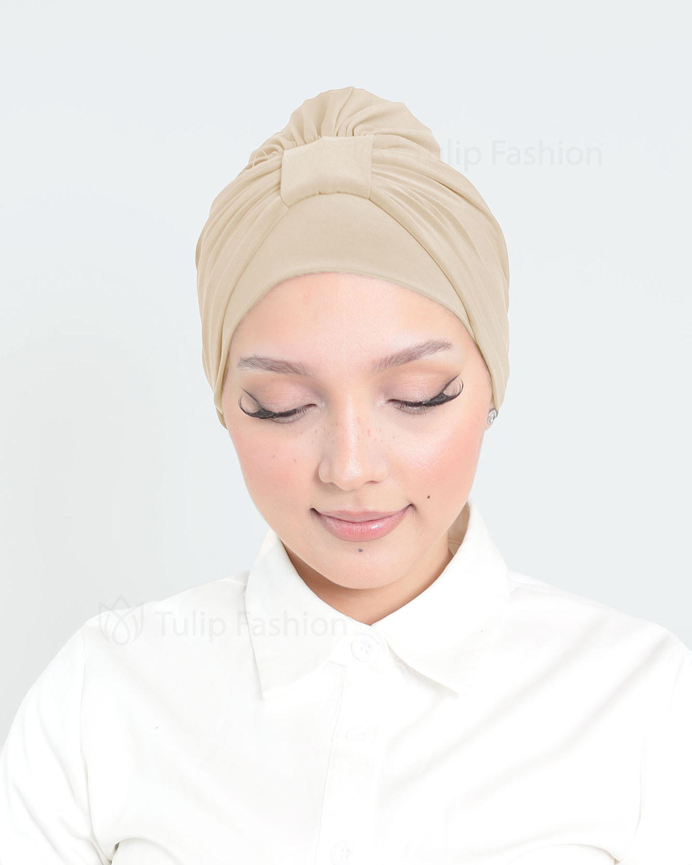Turban - Lavender - Beige