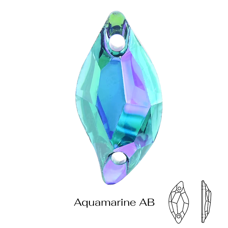 LEAF -  Aquamarine AB,  9x20 mm