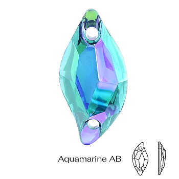 LEAF -  Aquamarine AB,  9x20 mm