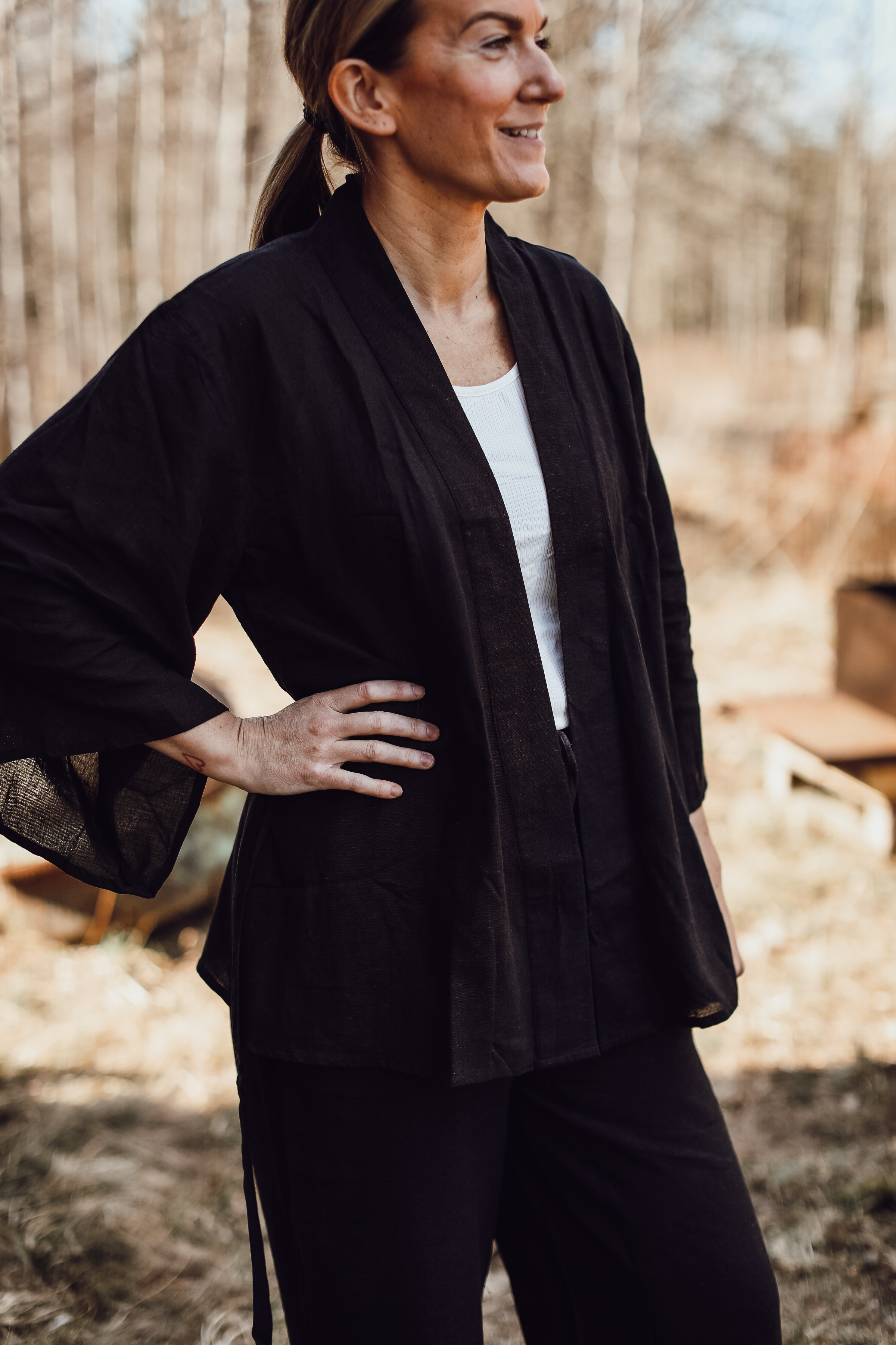 Kimono FAY Svart