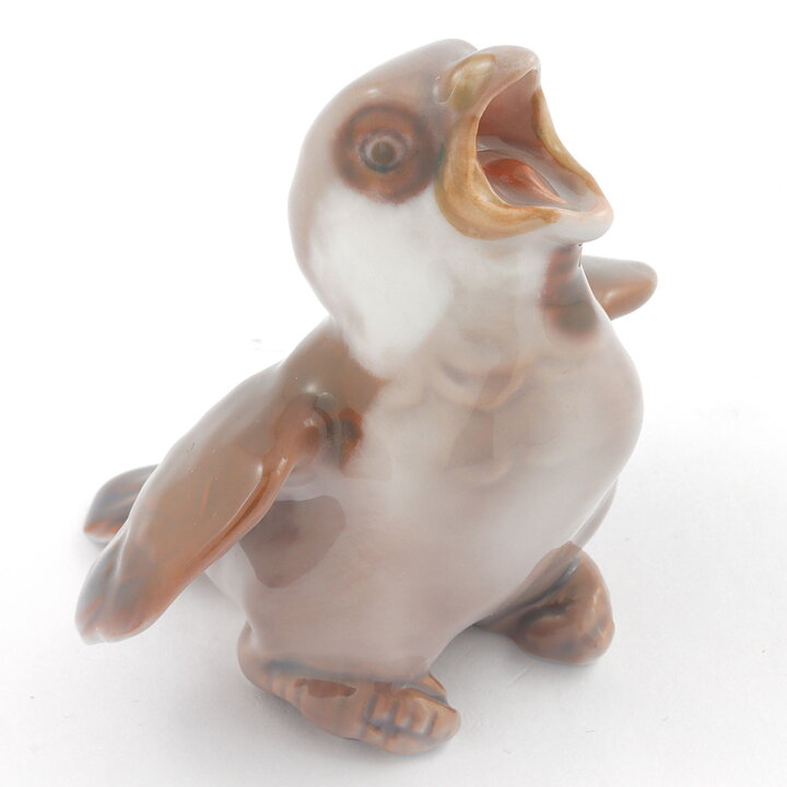 クヌート・キューン  茶/白色の鳥のヒナ  7cm  20世紀  #1852