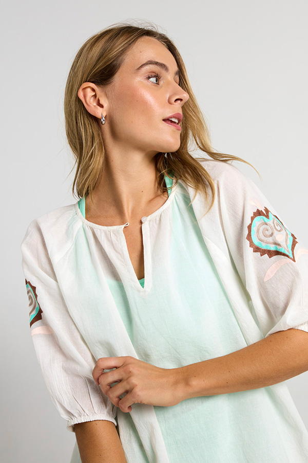 Costamani - Blizzy Blouse Embo - 3
