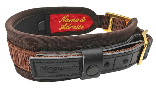 NIGGELOH HALSBAND DELUXE BRUN S
