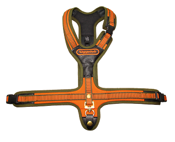 BLOOD TRA. HARNESS FOLLOW, 3 QR SNAPS BLACK XS