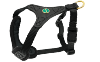 DOG HARNESS FOLLOW START, BLACK-BL, SIZE S/M