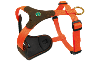 DOG HARNESS FOLLOW START, BROWN-OR, SIZE XXS/XS