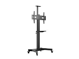 M Motorized Public Floorstand Single Pillar 170 HD w. Shelf