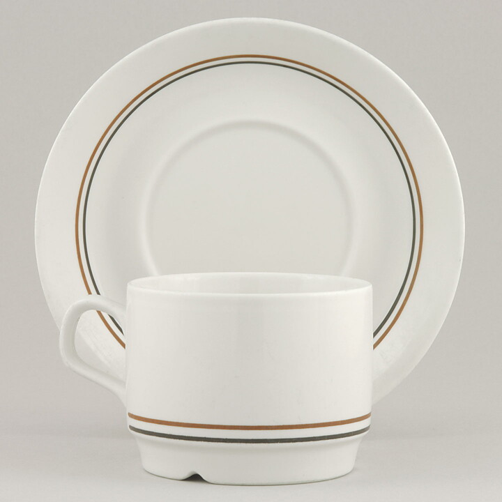 Jackie Lynd (Sierra 1970s) Coffee Cup with Brown/Black Decor 10 cm  [Sample Images] 