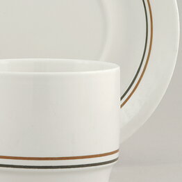 Jackie Lynd (Sierra 1970s) Coffee Cup with Brown/Black Decor 10 cm  [Sample Images] 