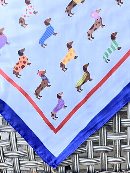 Soulful Scarf Tax Blå