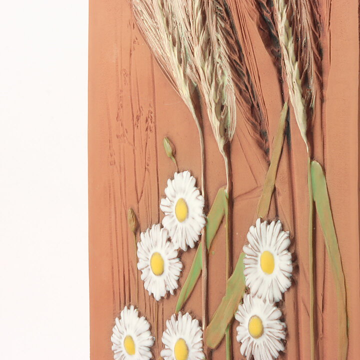 Aimo Nietosvuori (1970s) Rectangular Wall Plaque with Barley Spike Motif 31 cm #767