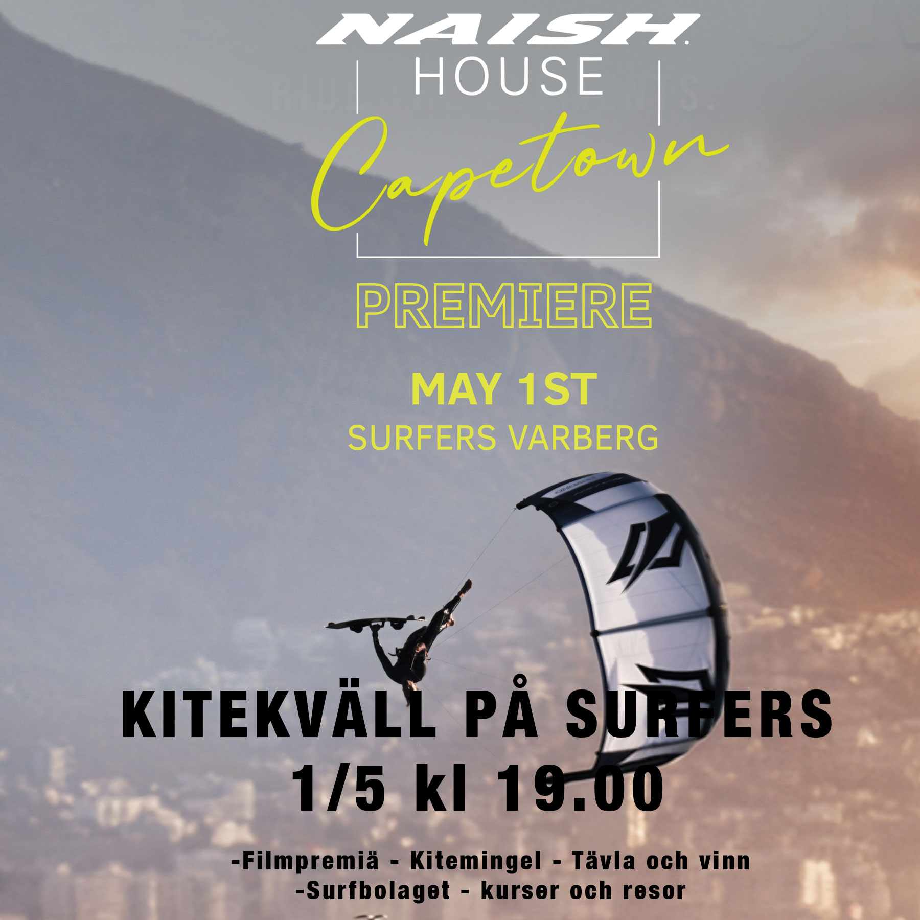 Kitekväll med filmpremiär 1/5 kl 19.00