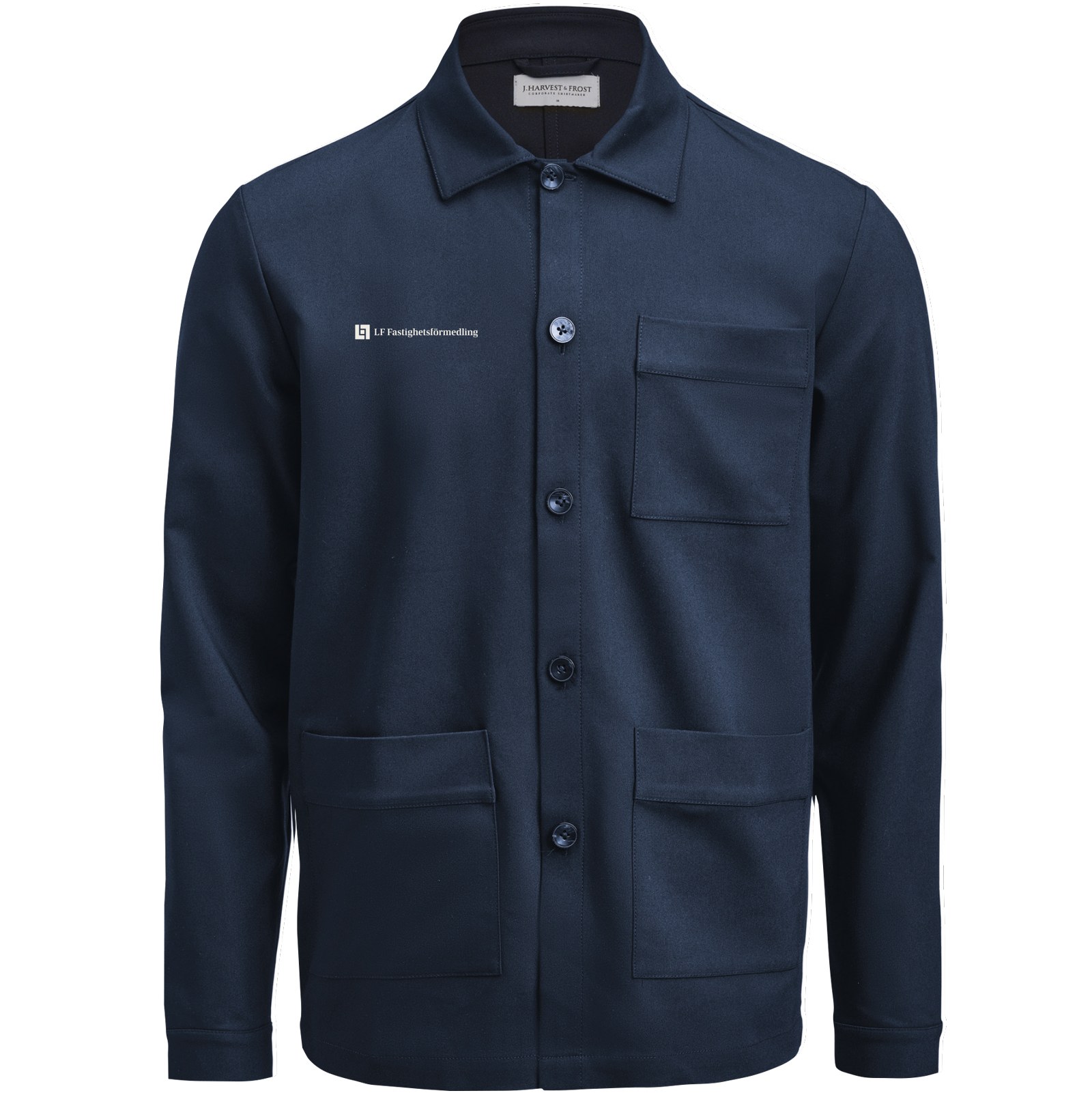 Overshirt med knappar, unisex