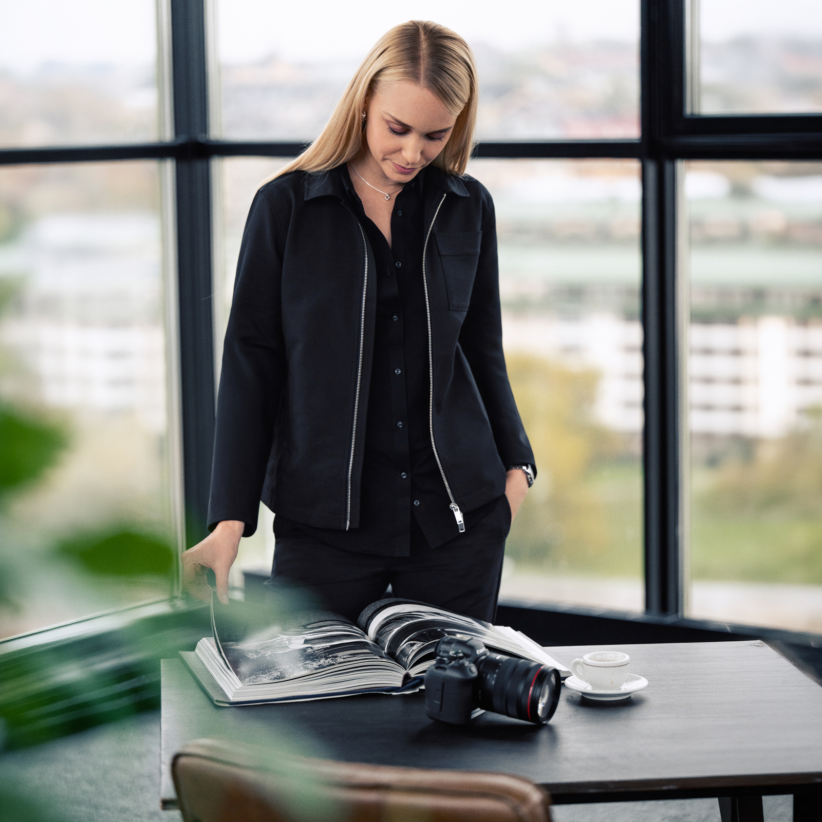 Overshirt med hel dragkedja, dam - 5