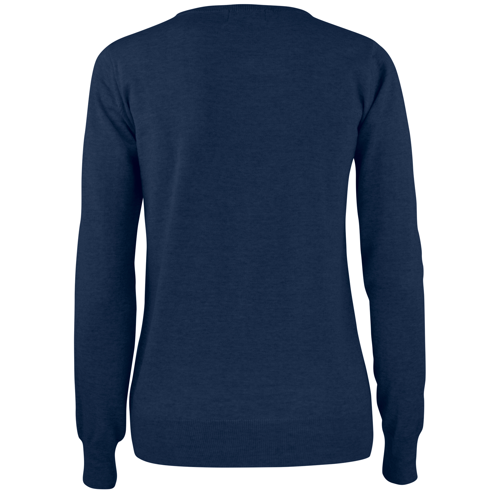 Tröja stickad merinoblandning crewneck, dam - 2