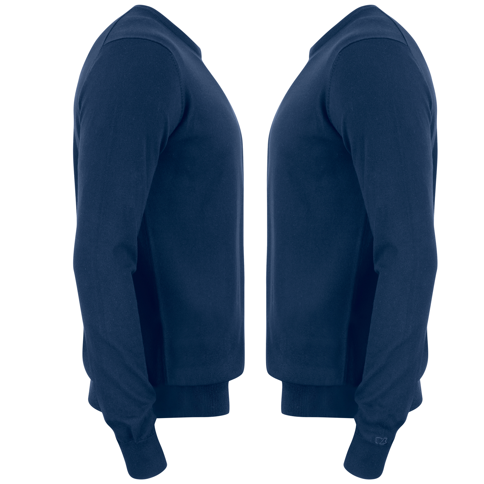 Tröja stickad bomull crewneck, herr - 3