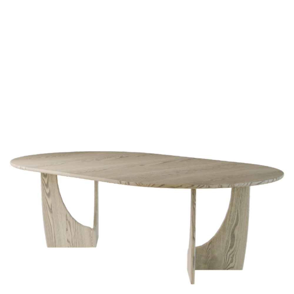 Longboat round extendable dining table - Ash (several choices) - Kristensen & Kristensen - 8