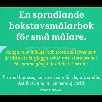 MUMINDALENS ALFABET - Min första Bokstavsmålarbok MOOMIN - L60