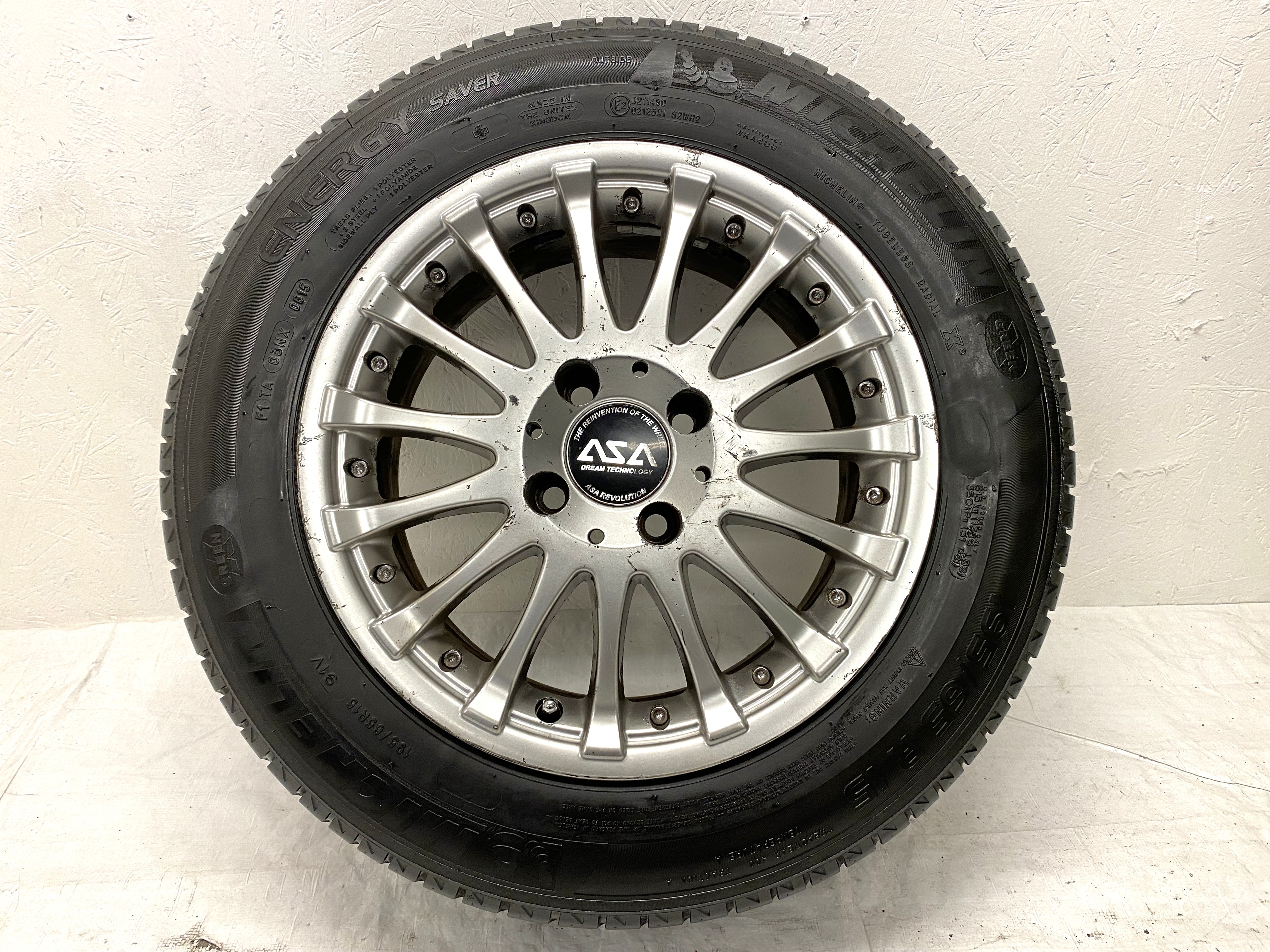 Kompletta Sommarhjul | 15" ASA Peugeot / Citroen 4x108 7x15 ET25 65.1 +  196/65 R15 91V Michelin Energy Saver + | V06-2015 | 4.5|4.5|4|4 mm - 11