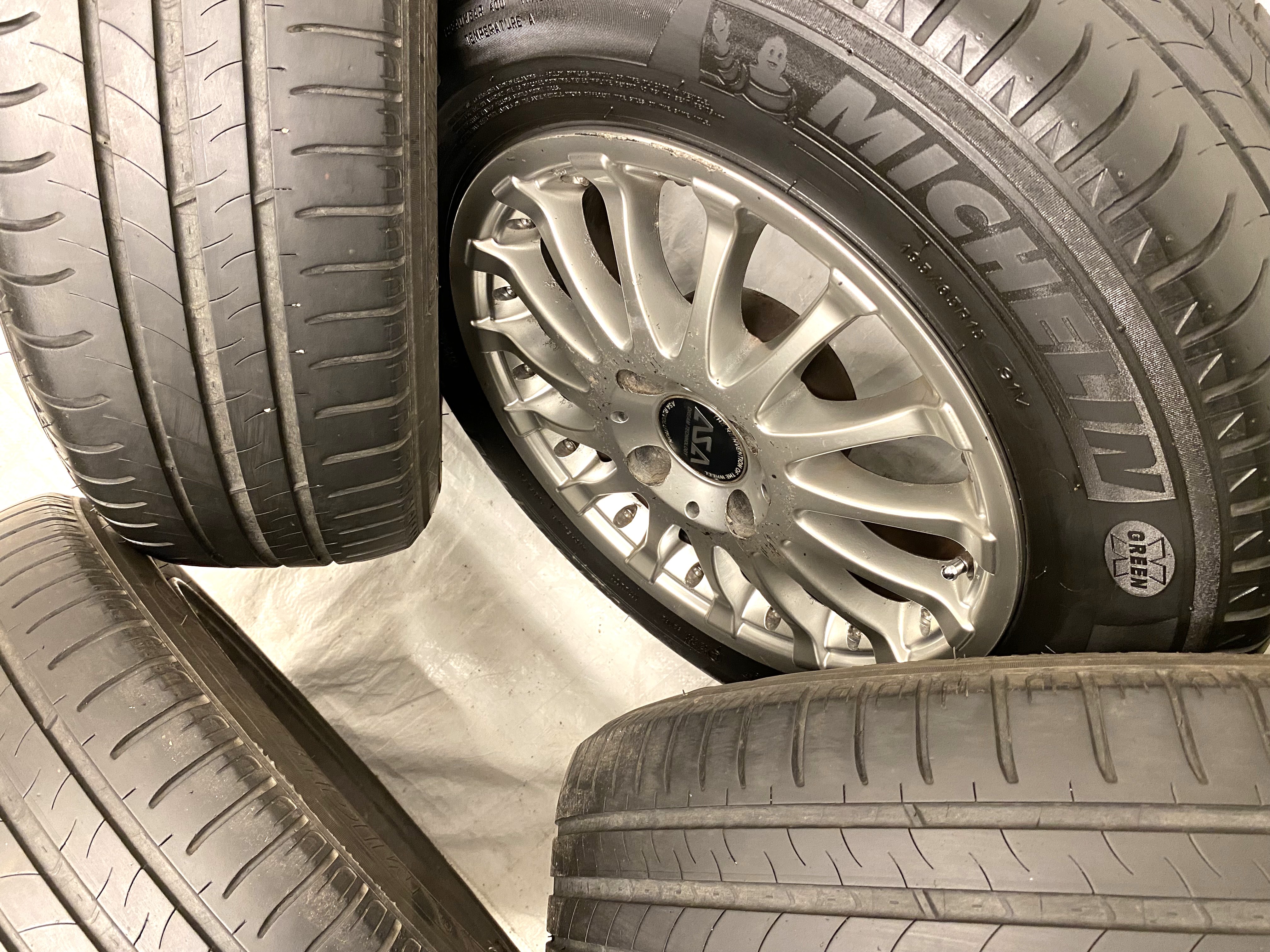 Kompletta Sommarhjul | 15" ASA Peugeot / Citroen 4x108 7x15 ET25 65.1 +  196/65 R15 91V Michelin Energy Saver + | V06-2015 | 4.5|4.5|4|4 mm - 4
