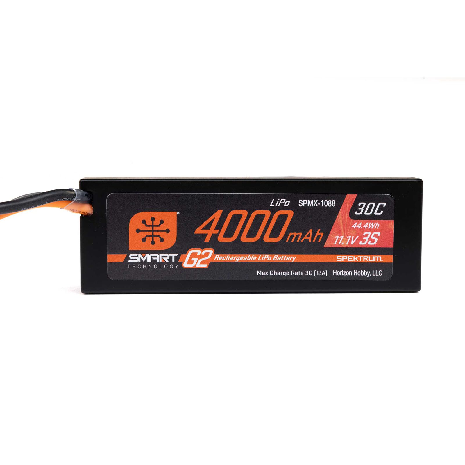 Spektrum 11.1V 4000mAh 3S 30C Smart G2 Hardcase LiPo Battery: IC5 - 3