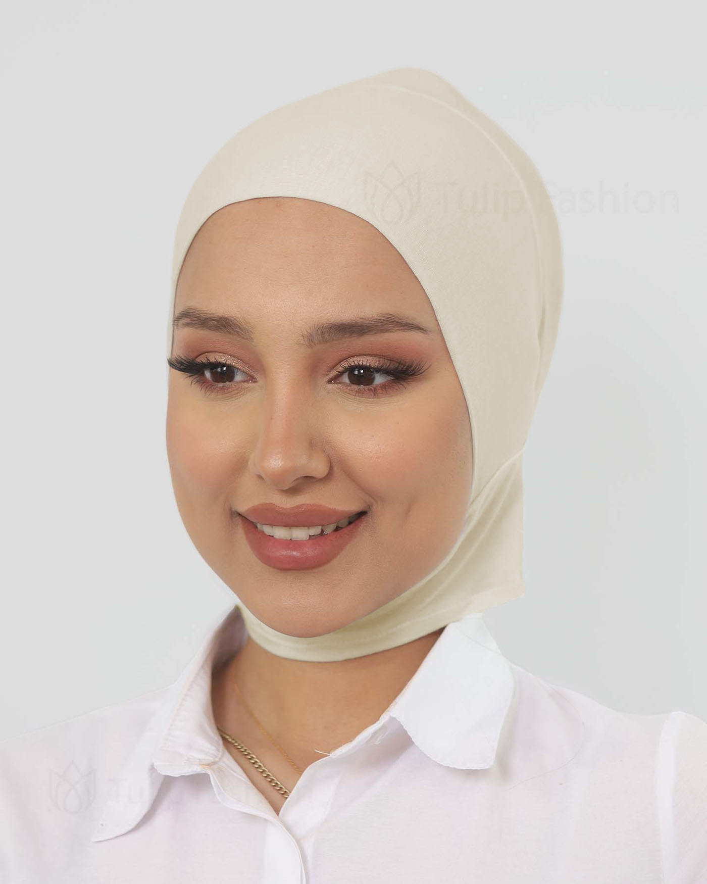 Cap - Jersey Neck Cover - Beige - 2
