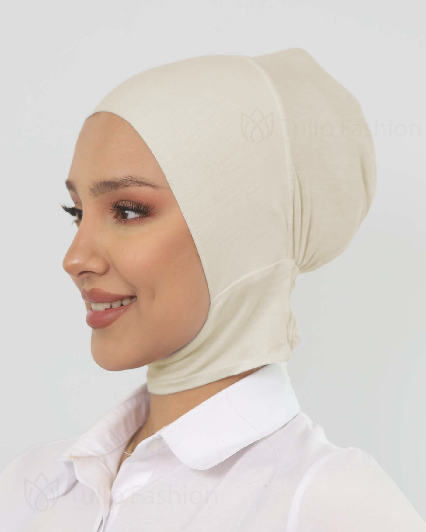 Cap - Jersey Neck Cover - Beige