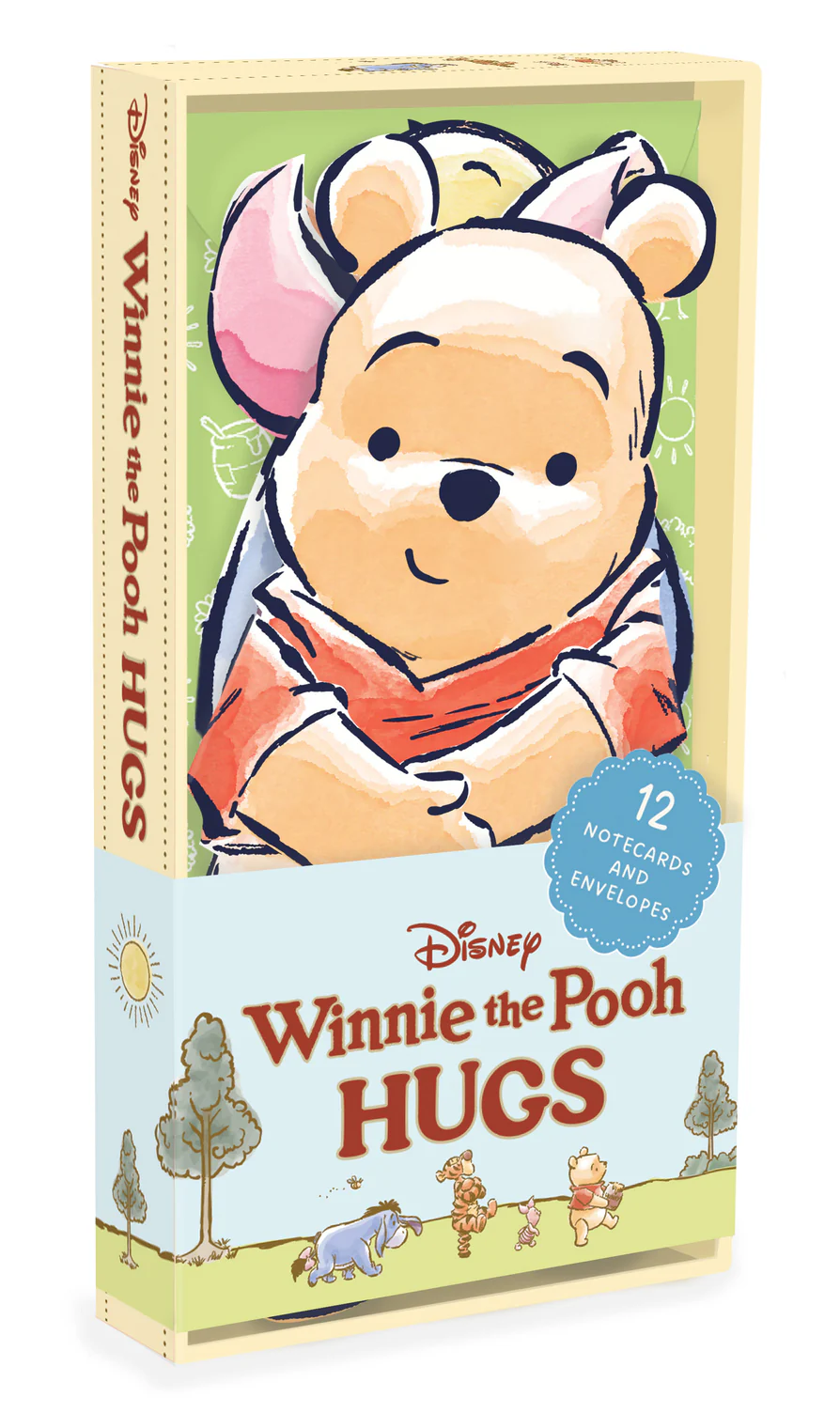 Disney Winnie the Pooh Hugs Notecards - 12 Notecards and Envelopes