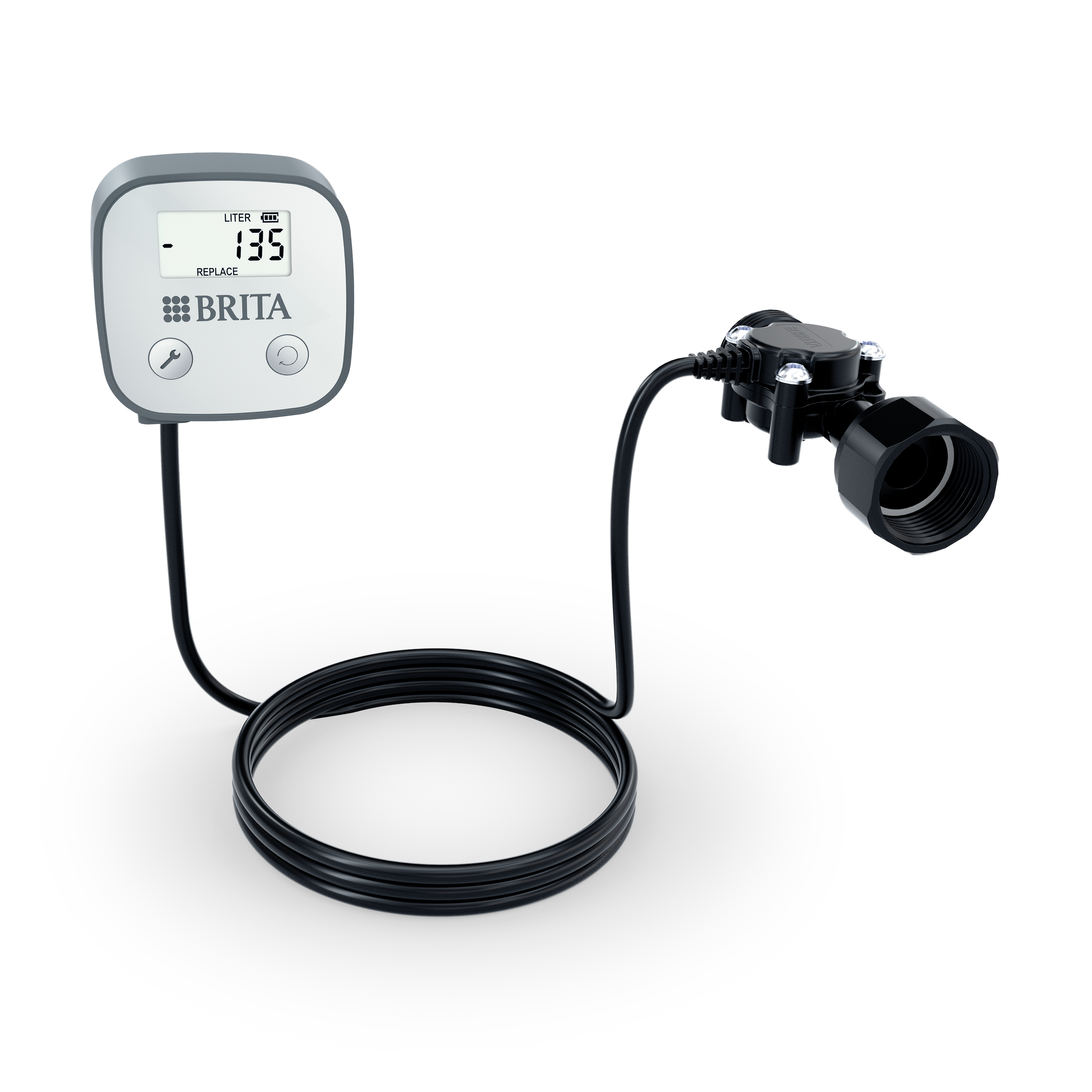 Flödesmätare/vattenmätare med display ¾¨ 100-700 l/h