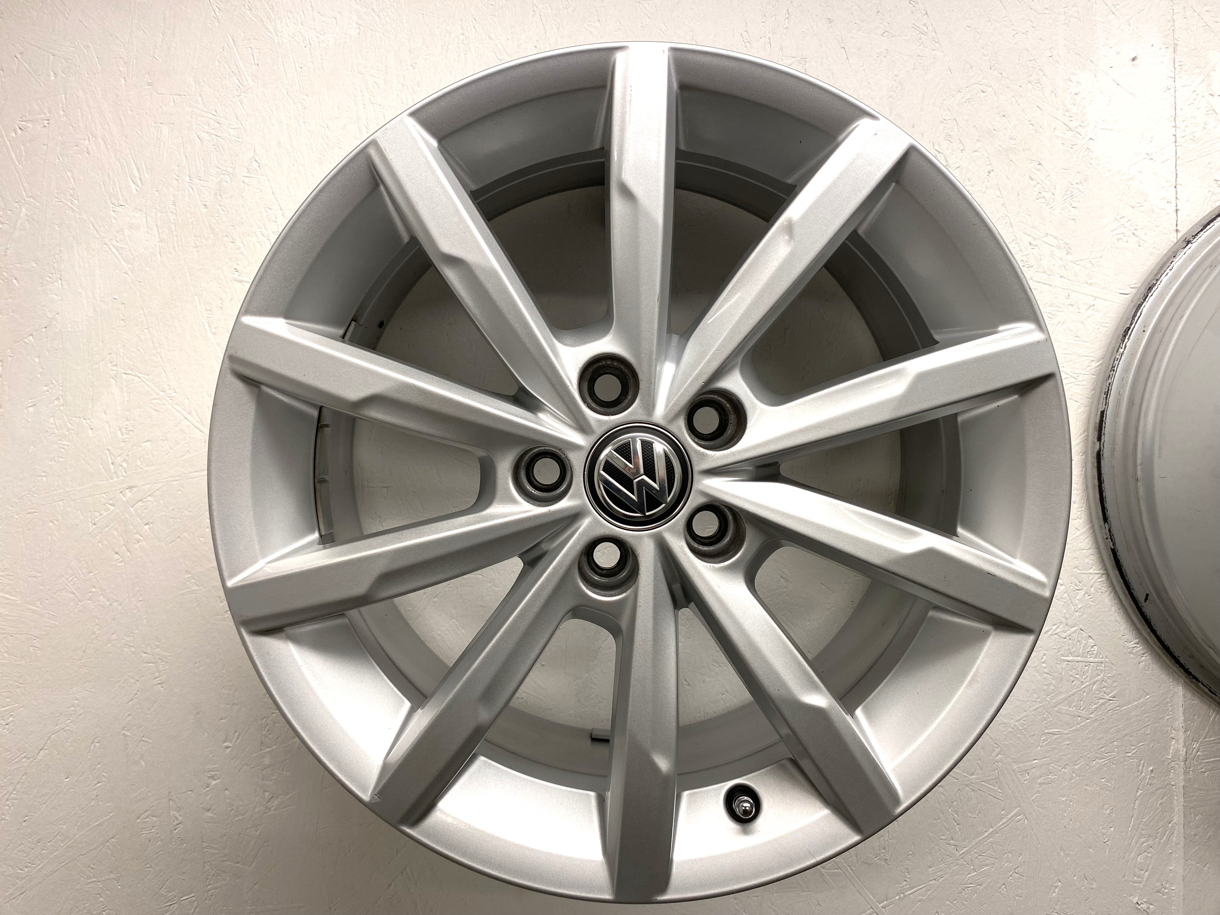 BEGAGNAT | 4 st | 16" ALUFÄLGAR Original VW POLO | 5x100 7x16 ET46 57.1 - 11