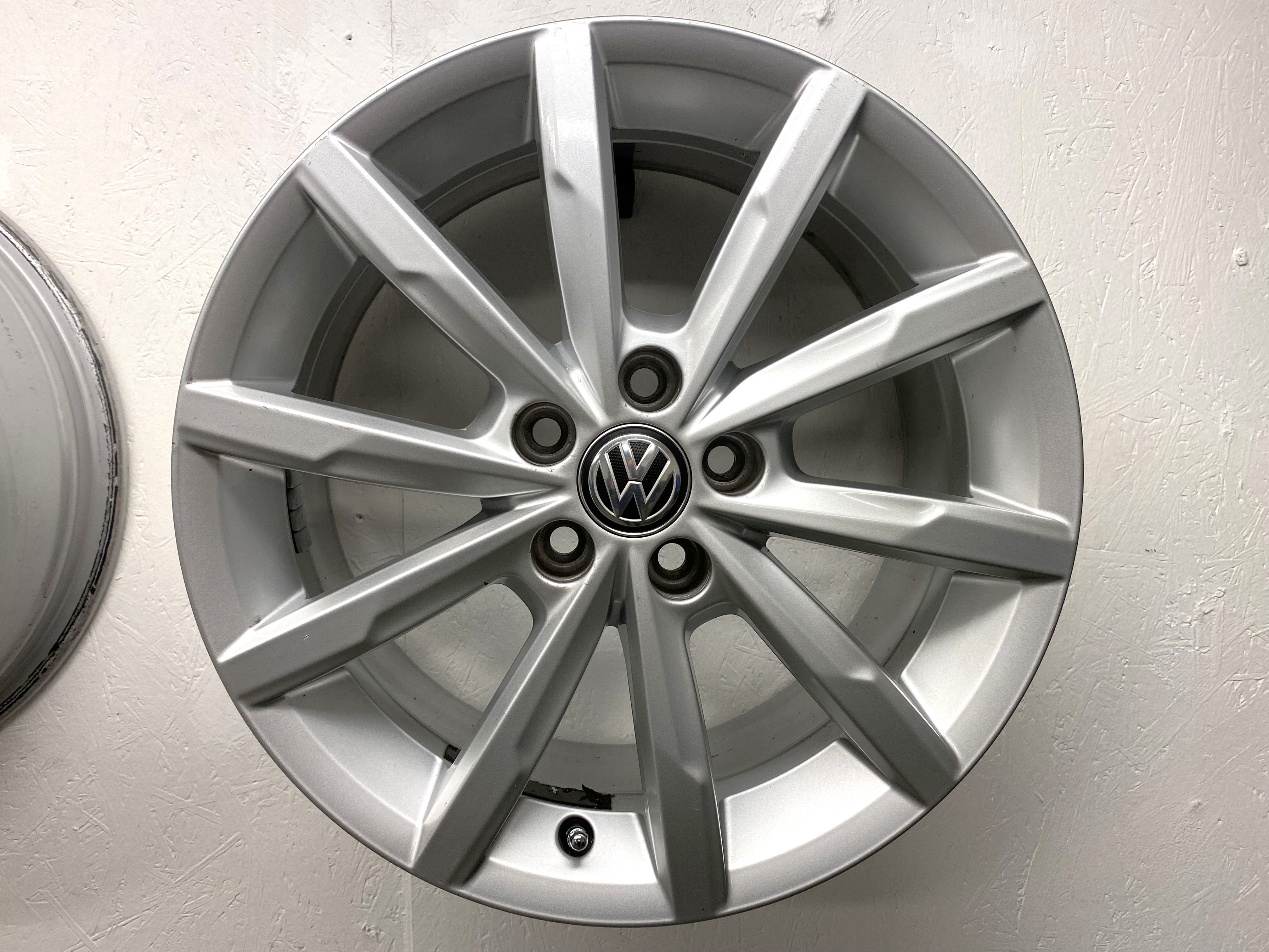 BEGAGNAT | 4 st | 16" ALUFÄLGAR Original VW POLO | 5x100 7x16 ET46 57.1 - 9