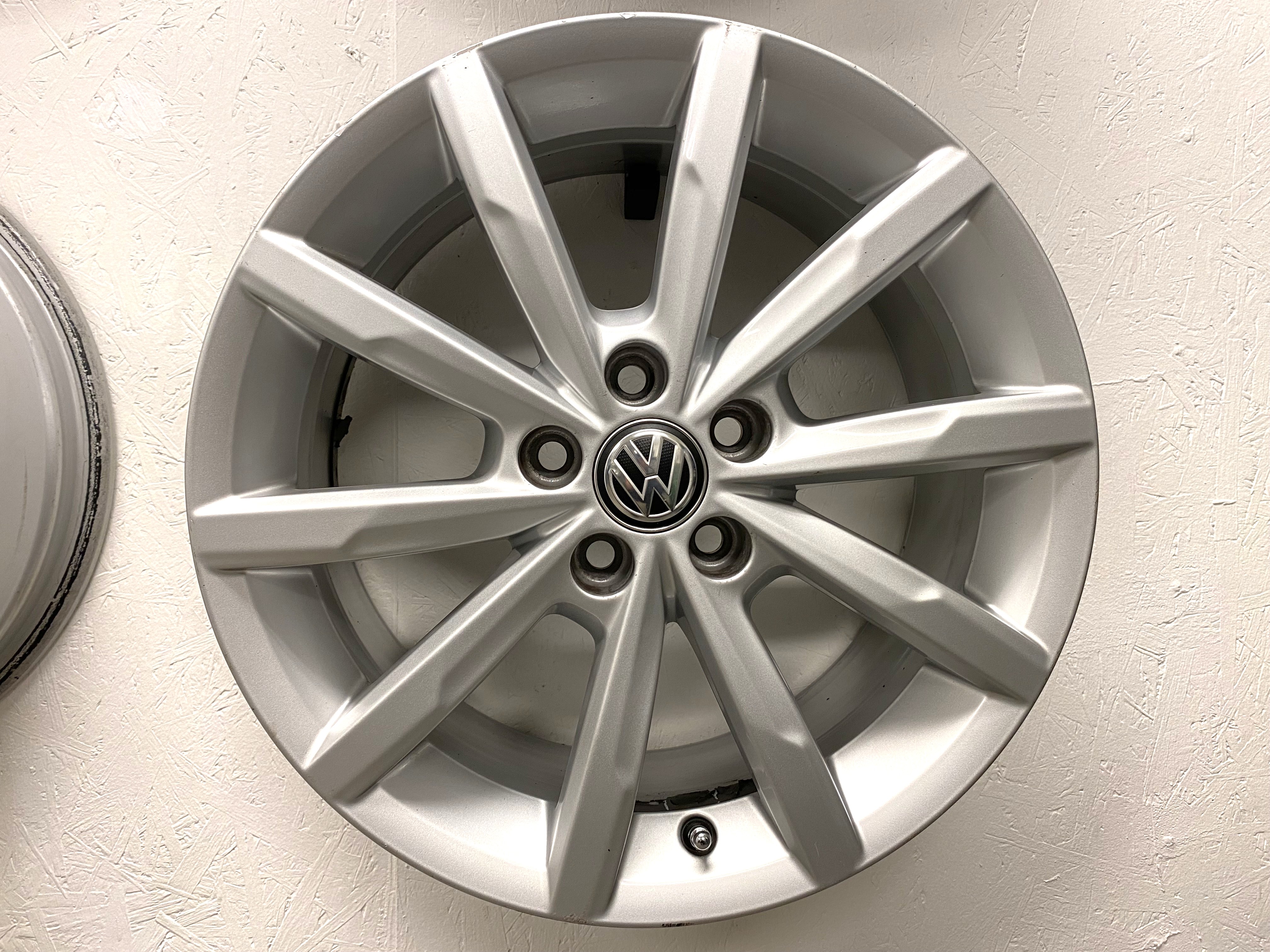 BEGAGNAT | 4 st | 16" ALUFÄLGAR Original VW POLO | 5x100 7x16 ET46 57.1 - 3