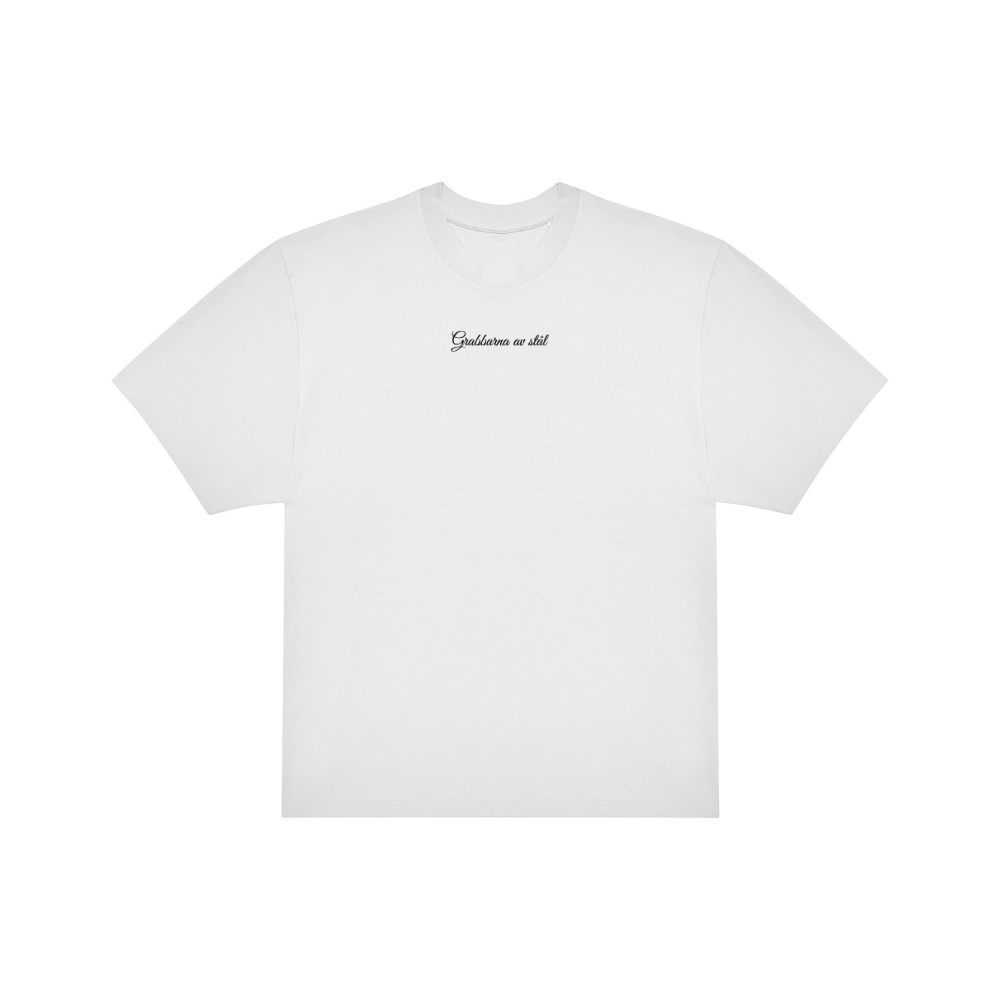 Grabbarna av stål, Oversized T-shirt, Vit