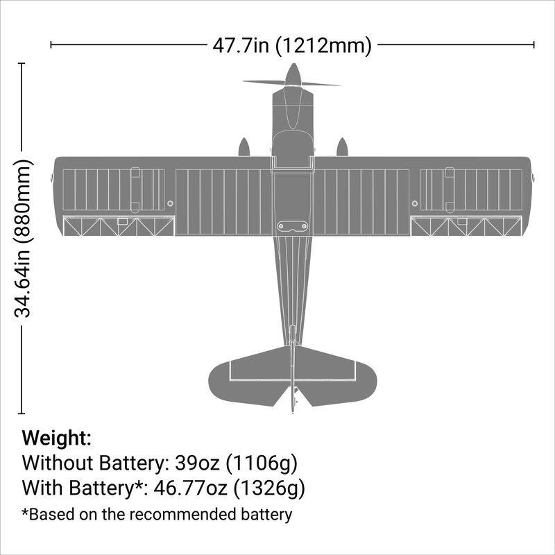 E-flite Super Decathlon 1.2m PNP - 32