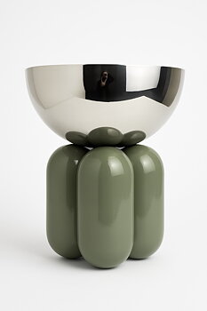 Bowl steel/green